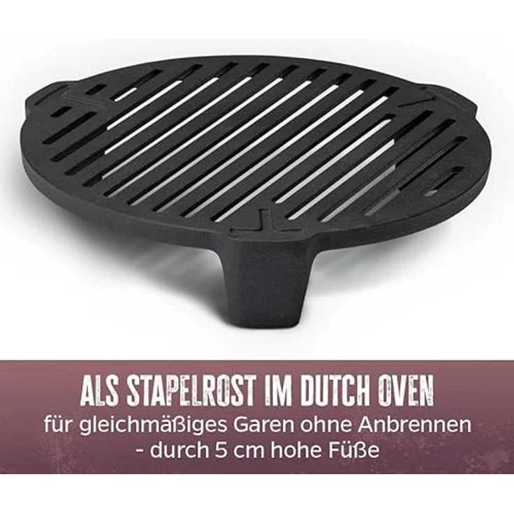 Grillfürst Bratentopf Grillfürst Dutch Oven Einsatz für DO9 - Feuerrost – Bild 6