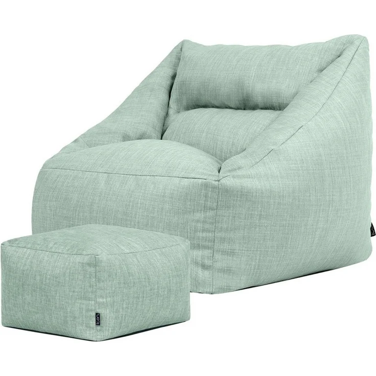icon Sitzsack Sessel Outdoor mit Hocker „Natalia" (Spar-Set, 1 x Sitzsack-Sessel, 1 x Fußhocker), Sitzsack XXL, Made in Germany, für Erwachsene & Kinder, mit Füllung – Bild 5