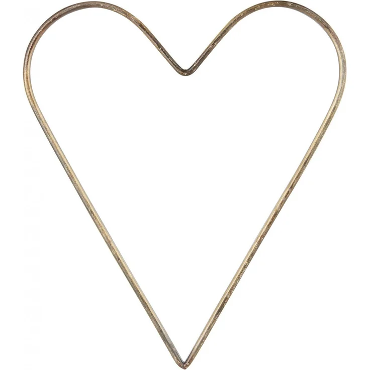 Herz Metall Messingfarben 20x16cm Deko Herz Weihnachtsdeko Ib Laursen 57191-14