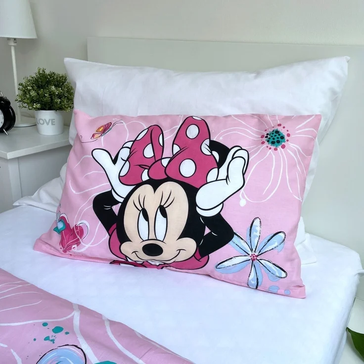 Disney Minnie Mouse Babybettwäsche 100x135 + 40x60 cm 100 % Baumwolle Reißverschluss – Bild 5