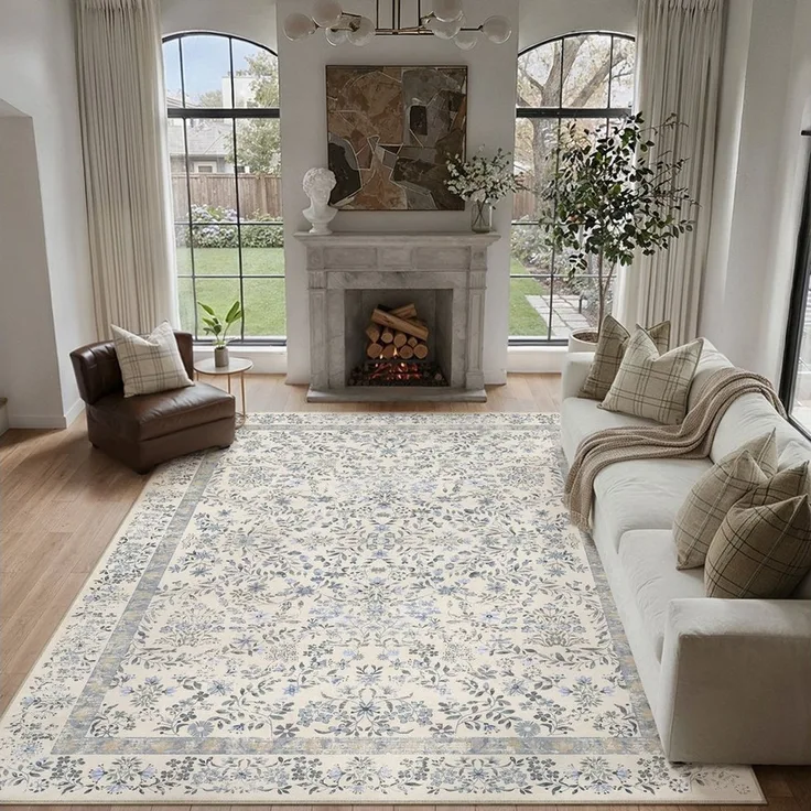 PURECOZY Teppich Kurzflor & Weich, waschbar & pflegeleicht, 120 x 180cm, Rosa, Rechteckig, Höhe: 5 mm, geeignet für verschiedene Innenräume
