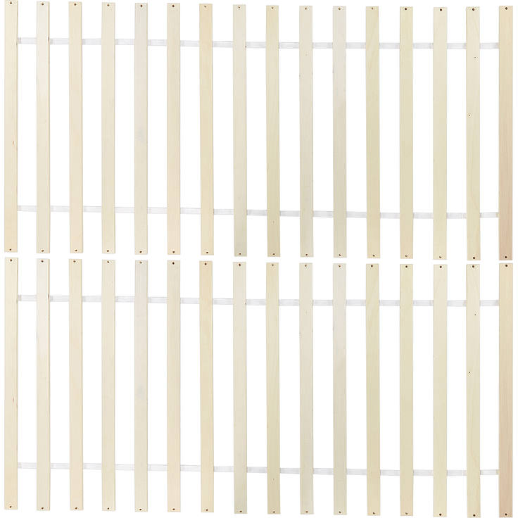 Bett mit Lattenrost Kiefernholz SABRAN 160x200 cm Weiß – Bild 7