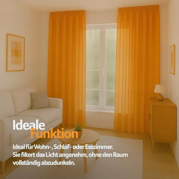 Bestlivings Vorhang "Ellen" mit Kräuselband inkl. Raffhalter (2 St), Kräuselband, blickdicht, Polyester, matter Stoff, einfarbig, waschbar bei 30°C, bügelleicht, formstabil – Bild 9
