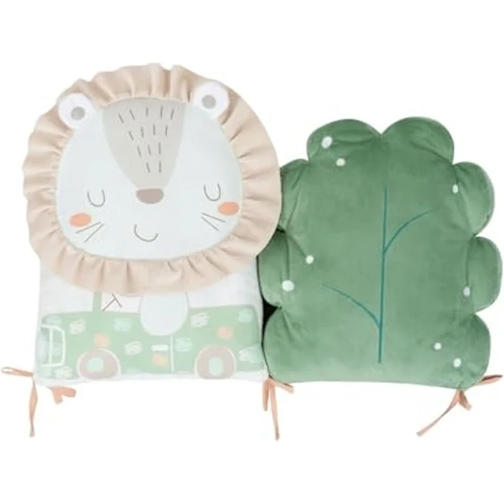Kikkaboo Babykissen-Set 5-tlg. Plüsch Jersey Einzelkissen Maße 35 x 30 x 7 cm grün – Bild 3