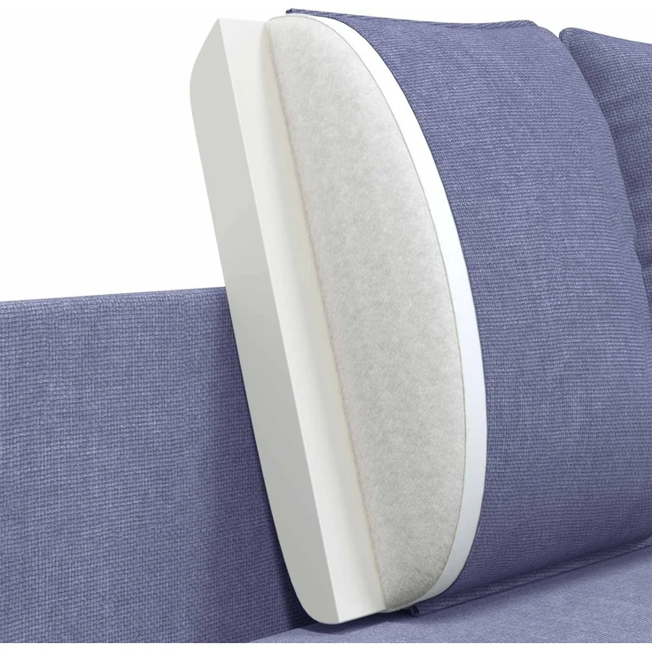 vidaXL 3-Sitzer-Sofa Jeans blau 222 x 81 x 89 cm Stoff 42048641 – Bild 8