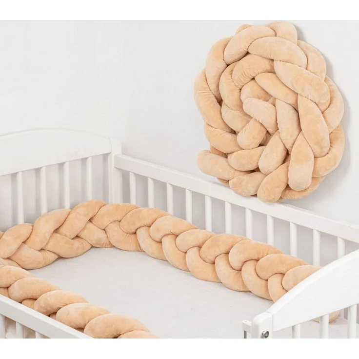 Totsy Baby Bettnestchen Bettschlange Bettumrandung für Babybett und Kissen Deko Kuschelkissen – Bild 5