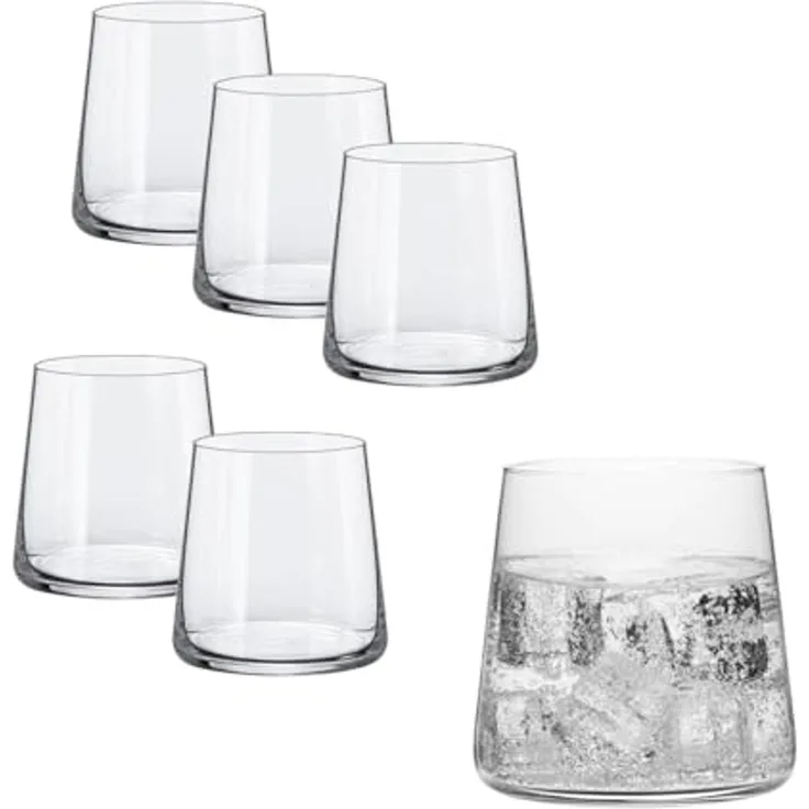 Rona Mode Whisky Glas D.O.F. 410 ml 6er Set moderne Double Old Fashioned Gläsr