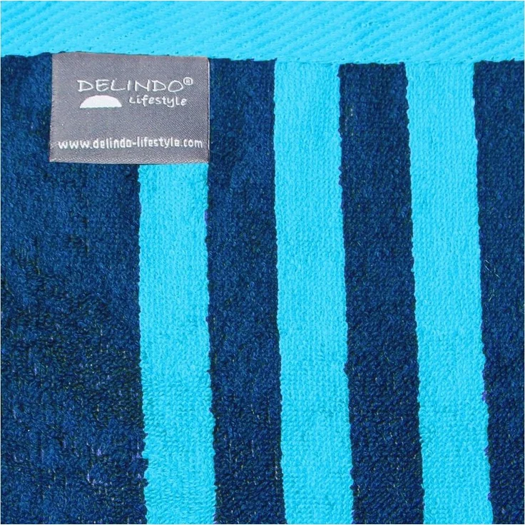 Delindo Lifestyle Strandtuch Tropical "Turtle", Ägyptische Baumwolle (1-St), Jacquard-gewebtes Motiv – Bild 2