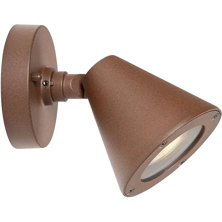 Qazqa Außen-Wandleuchte Ciara, ohne Leuchtmittel, GU10, Rostbraun, Modern, Aluminium, 1-flammig – Bild 7