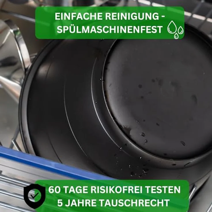 Thiru Salatschüssel 6 Teilig 0,6L/1,3L/2,5L/4,4L - mit Deckel, Seiher, Salatbesteck, (6-tlg), Spülmaschinenfest – Bild 9