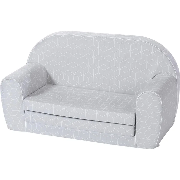 Knorrtoys Kindersofa Geo cube grau