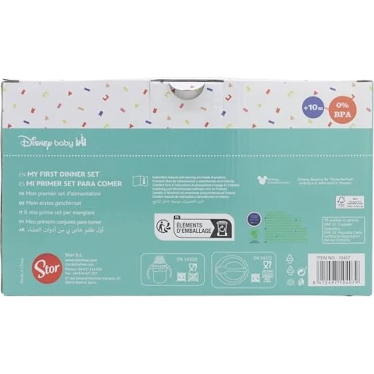 Disney Mickey Mouse Kindergeschirr-Set Baby Geschenkset 3-teilig – Trinkbecher, Schale & Löffel (3-tlg) – Bild 3