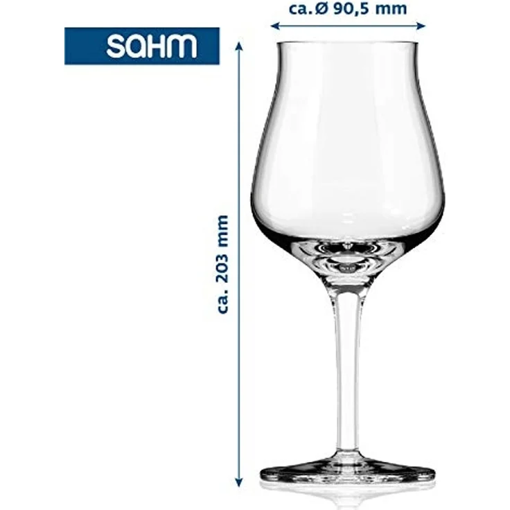 SAHM Bierglas Biergläser Set 6 STK 420ml Bier Sensorik Pokal - Bier Gläser, Edles Glas, 100% recyclebar – Bild 4
