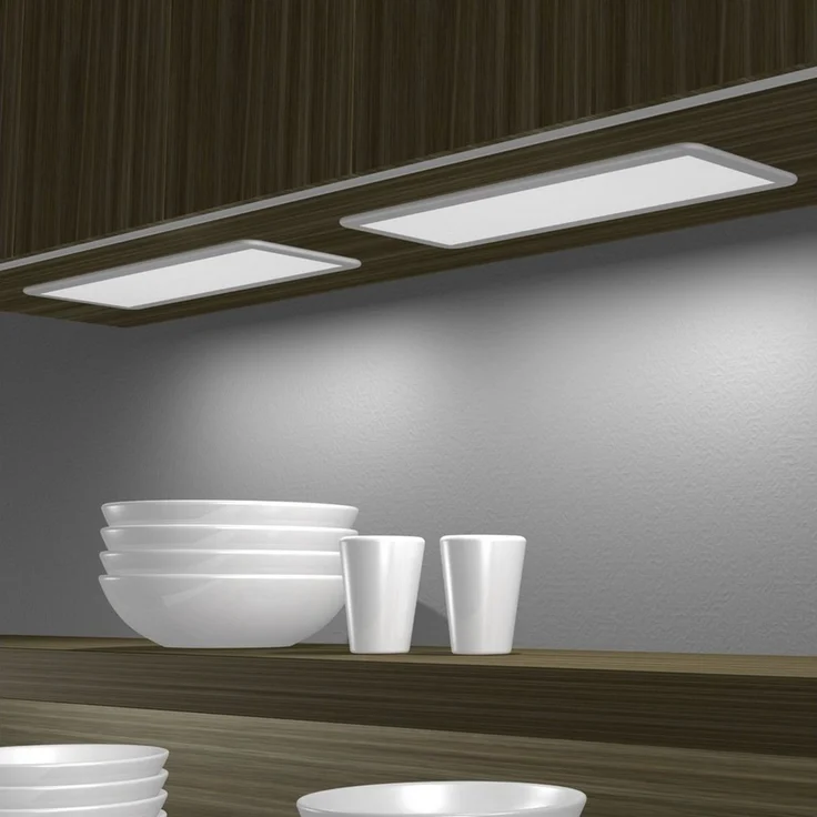 kalb LED Unterbauleuchte LED Unterbauleuchte Küchenleuchte Panel Küche Unterbaustrahler dimmbar, 1er Set 600mm neutralweiß, neutralweiß – Bild 1