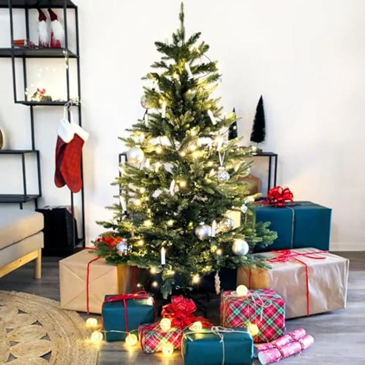 SVITA künstlicher Weihnachtsbaum hochwertig Tannenbaum Kunstbaum PE PVC 150 cm – Bild 6