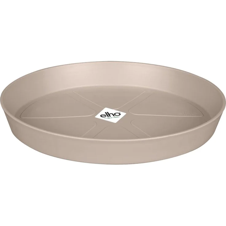 elho loft urban untersetzer rund 17cm Untersetzer - Mushroom Beige | Ø 17.2 x H 2.3 cm | Für den Außenbereich geeignet