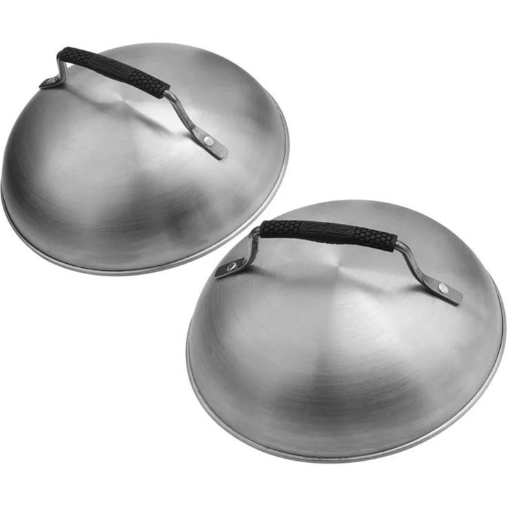 Grillfürst Plancha-Set 12tlg. - Wender, Spachtel, Schaber, Burgerglocken, Bratringe und Squeezeflaschen – Bild 3