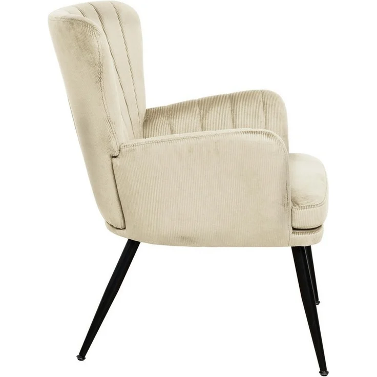 SVITA Sessel SANSA, Corbezug, Lesesessel, Modern, Polsterstuhl,Schwarz – Bild 3