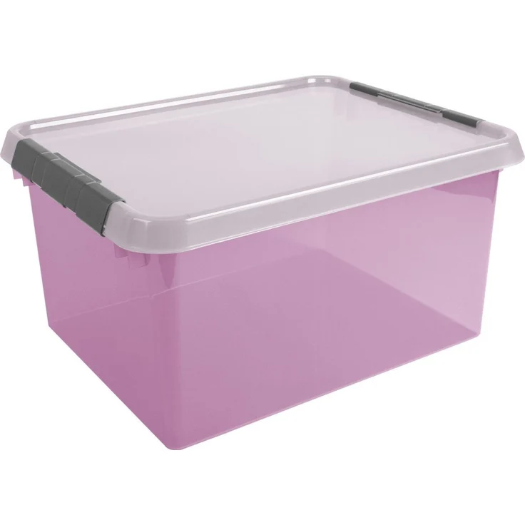 Sunware Aufbewahrungsbox mit Deckel Comfort Line 36 L rosa transparent – Bild 3