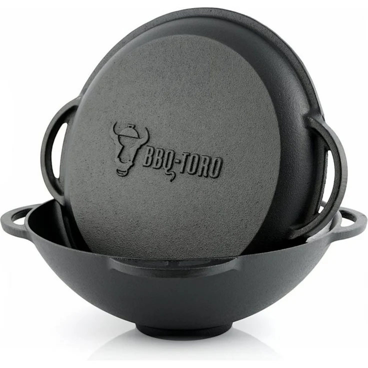 BBQ-Toro Grilltopf Kazan, Gusseisen Topf, 6,9 Liter, Traditioneller Gusstopf, Gusseisen – Bild 1