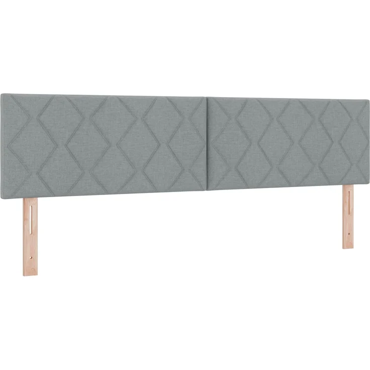 vidaXL Ottoman-Bett mit Matratze und LED Hellgrau 180 x 200 cm Stoff 3457294 – Bild 5