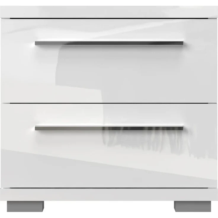 OTTO home Nachtkommode Piano, Nachttisch aus FSC-zertifiziertem Holzwerkstoff, Made in Europe (45/40/43 oder 61cm (B/T/H), ideal passend zum Boxspringbett), UV lackiert, hochglänzend, Soft-Close Funktion, 2 oder 3 Schubladen – Bild 2