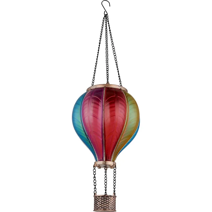 Ambia Garden 'CARDIFF' Solarleuchte, Metall multicolour, 14 cm, mit LED Flackerfunktion