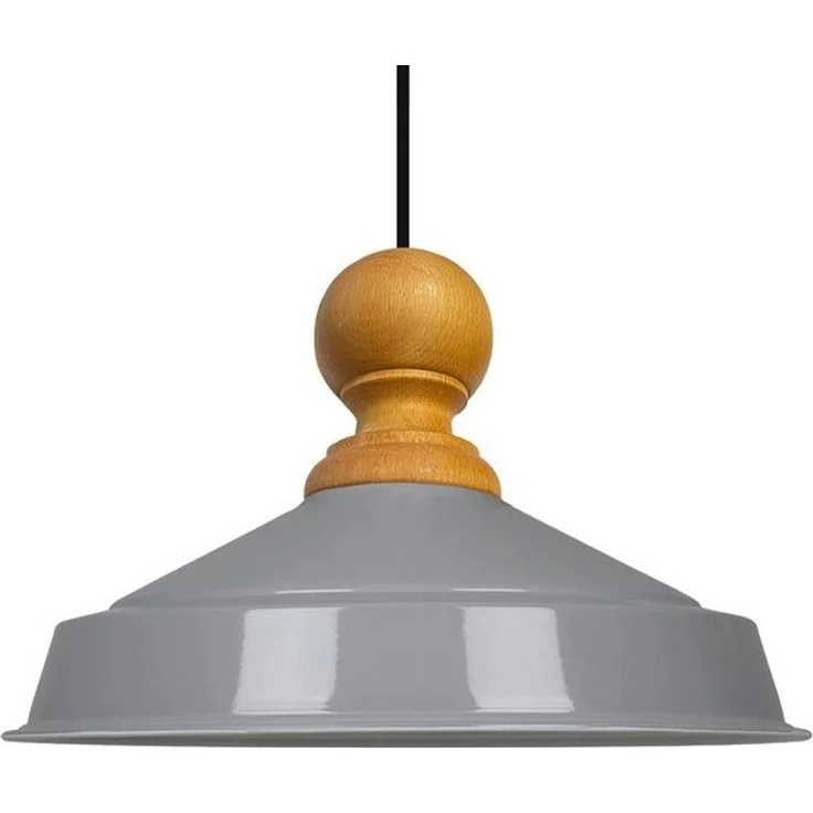 Bamyum Pendelleuchte Bamyum Asletl Industrielle aus Holz, 41cm, Metall E27 Lampe, ohne Leuchtmittel – Bild 4