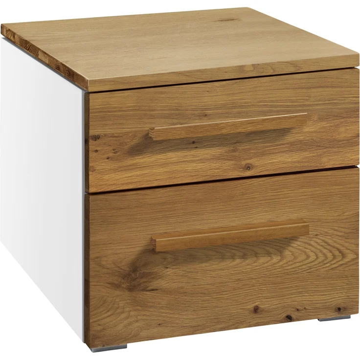 Accessoires Nachttische braun Wildeiche Massivholz 50cm x 45cm x 41cm – Bild 1