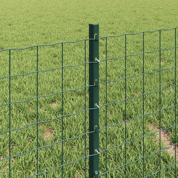 vidaXL Zaun mit Pfosten Grün 3335964 – Bild 4