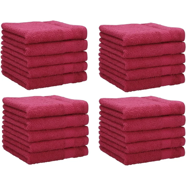 Betz Seiftuch 20 Stück Palermo Größe 30x30 cm Farbe cranberry, Baumwolle (Set, 20-St)