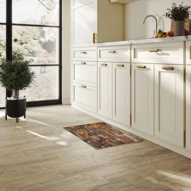 Primedeco Teppich Küchenteppich Holzmaserung PVC rutschfest abwaschbar Läufer, Rechteckig, Höhe: 3 mm, Pflegeleicht & Wasserabweisend – Bild 4