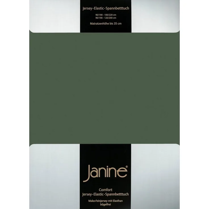 Janine Spannbettlaken ELASTIC 5002, Jersey-Elasthan, Gummizug: rundum, (1 Stück), für Matratzen bis 35 cm Höhe, 95% Baumwolle, hochwertig, langlebig