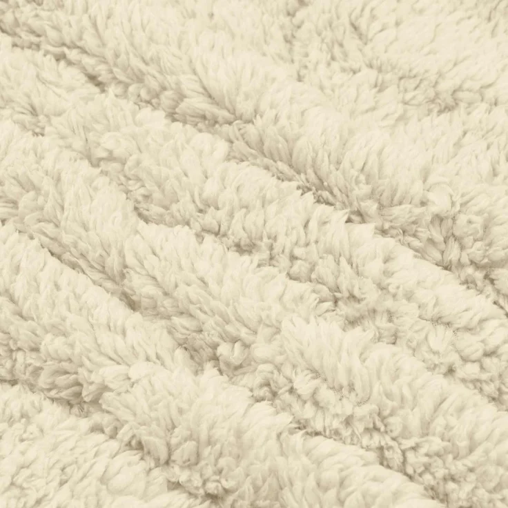 vidaXL Winterbettdecke Creme 155 x 200 cm Mikrofaser und Teddy-Fleece 42026363 – Bild 6