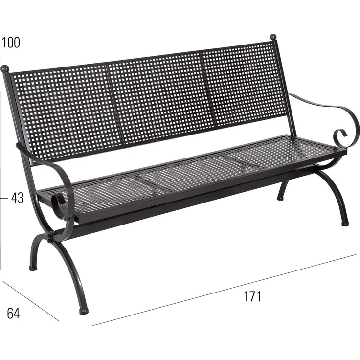 MBM Romeo Bank Elegance 3-Sitzer – Bild 2