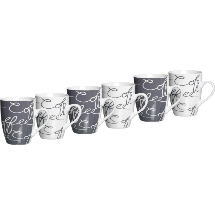 Ritzenhoff & Breker CORNELLO Kaffeebecher 250 ml grau 6er Set
