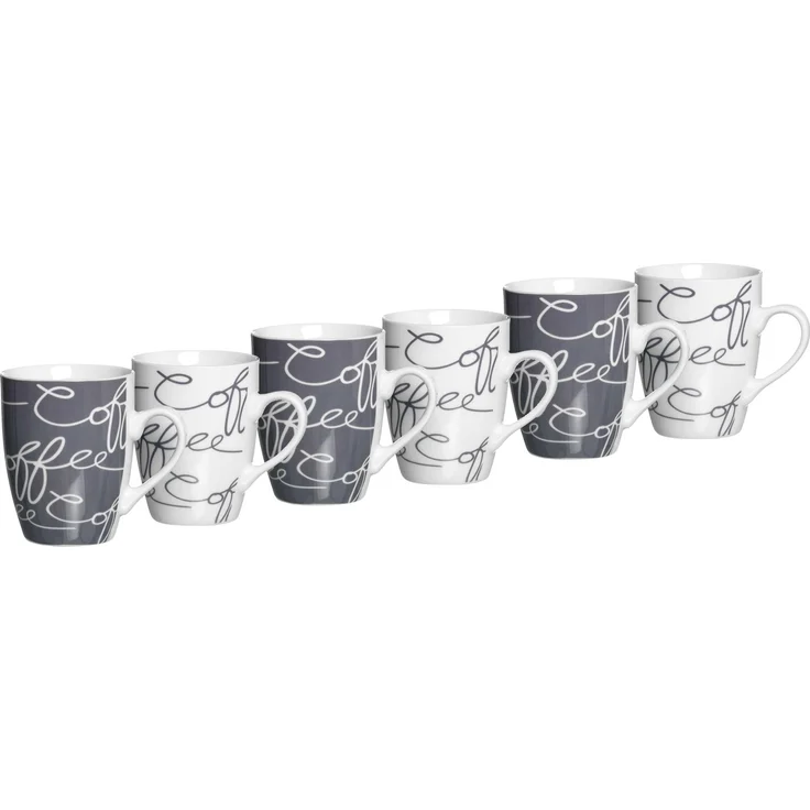 Ritzenhoff & Breker CORNELLO Kaffeebecher 250 ml grau 6er Set – Bild 1