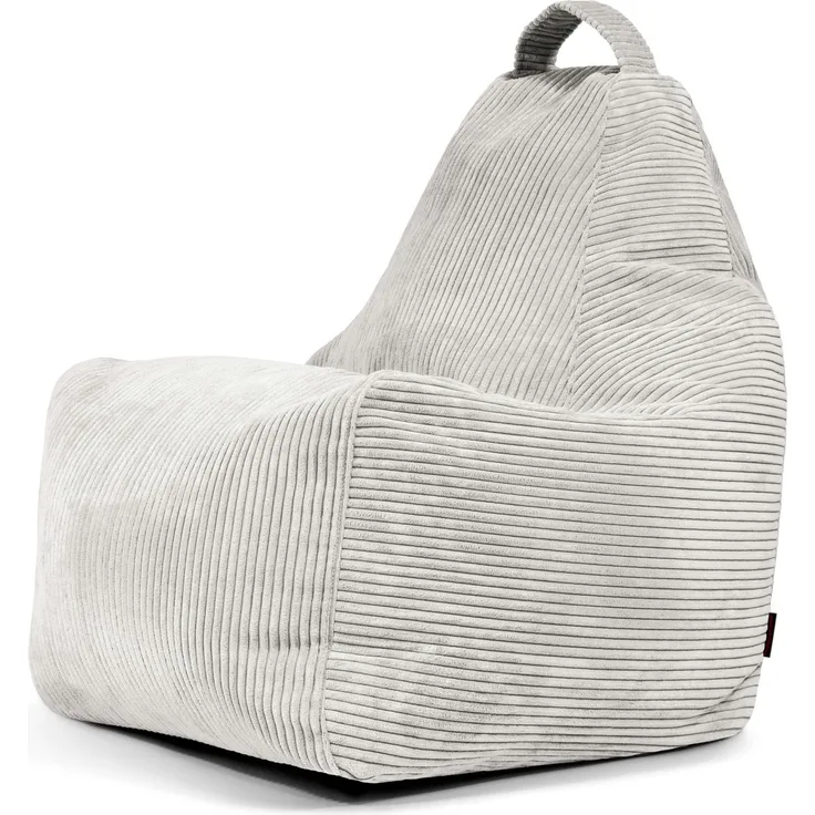Sitzsack ‘Play‘, Bezugstoff - Waves, 100% Polyester, Snow, 85x80x80 cm.