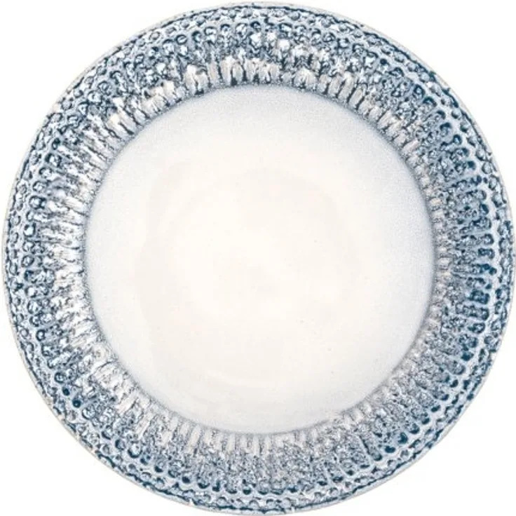 Greengate Frühstücksteller Alice Ripple Blue (20,5cm) STWPLAAALI2006