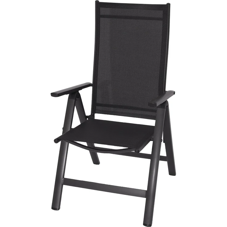 Sun Garden 'London' Klappsessel, Aluminium anthrazit / schwarz – Bild 1