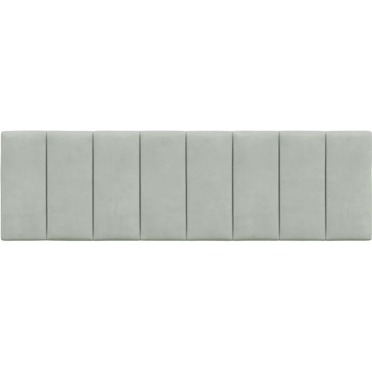 vidaXL Kopfteil-Kissen Hellgrau 160 cm Samt 374675 – Bild 5