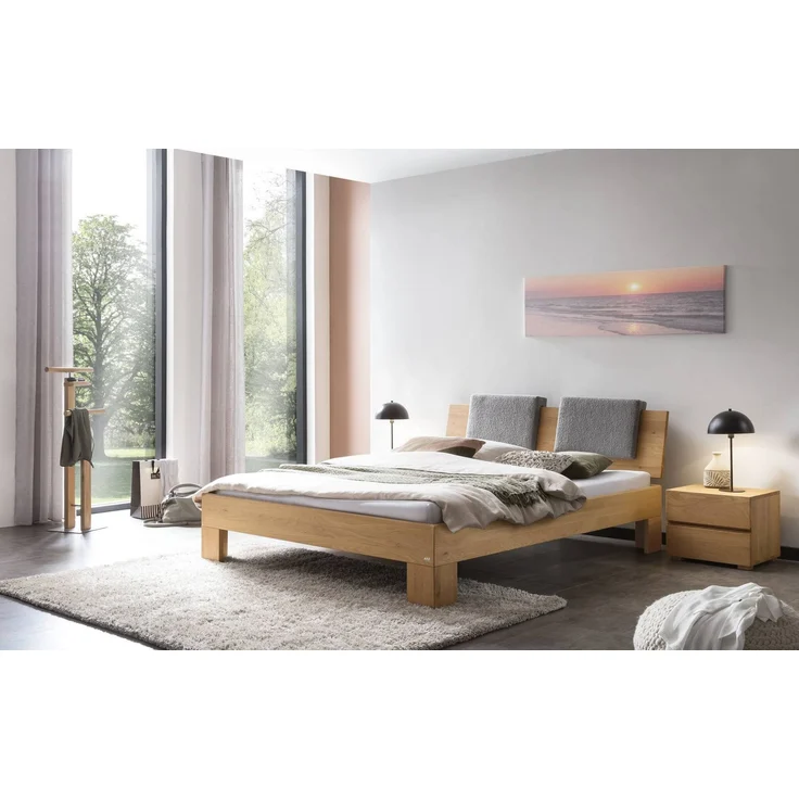 Hasena Herrendiener Claudio Eiche bright mit Alu-Gestell 45x28x107 cm – Trento – Bild 2