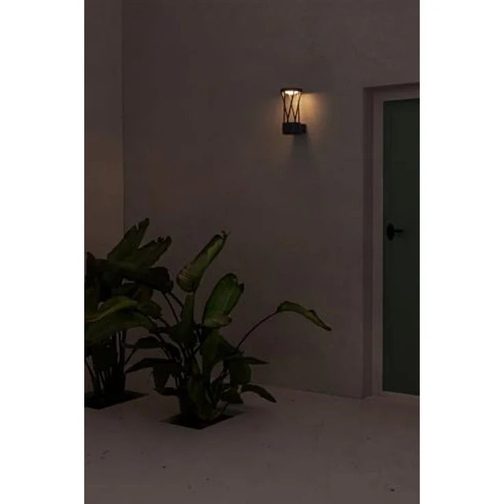 FARO BARCELONA TWIST Wandleuchte, Außenleuchte mit Gitterkörper, grau, LED 10W 3000K – Bild 2