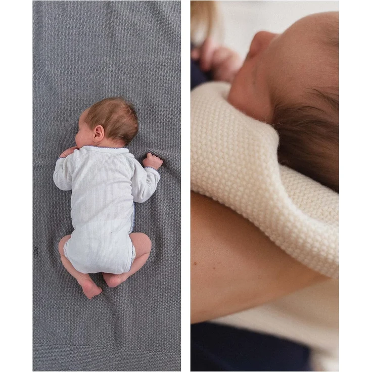 Babydecke aus Bio-Lammwolle Natur, 90 x 110 cm, Ehrenkind – Bild 9