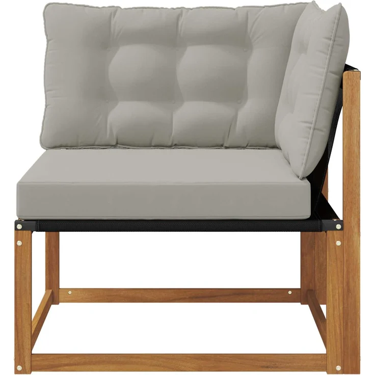 vidaXL Outdoor Ecksofa Massivholz Akazie Natur 900638 – Bild 4