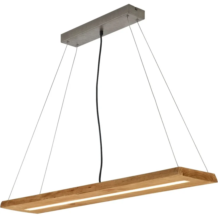 LED Hängeleuchte, Balken natur, Switch Dimmer, L 100 cm – Bild 1
