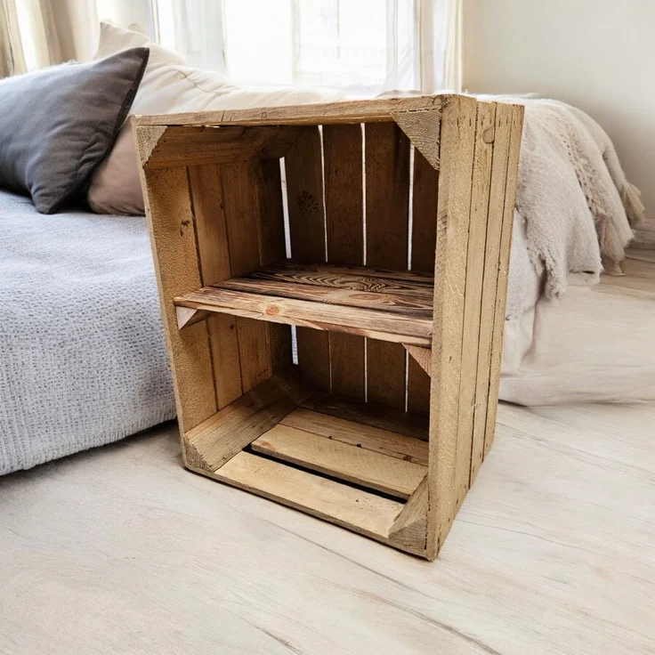 Holzkisten Vintage 3er Set 50 x 40 x 30cm Ablage kurz – Bild 10