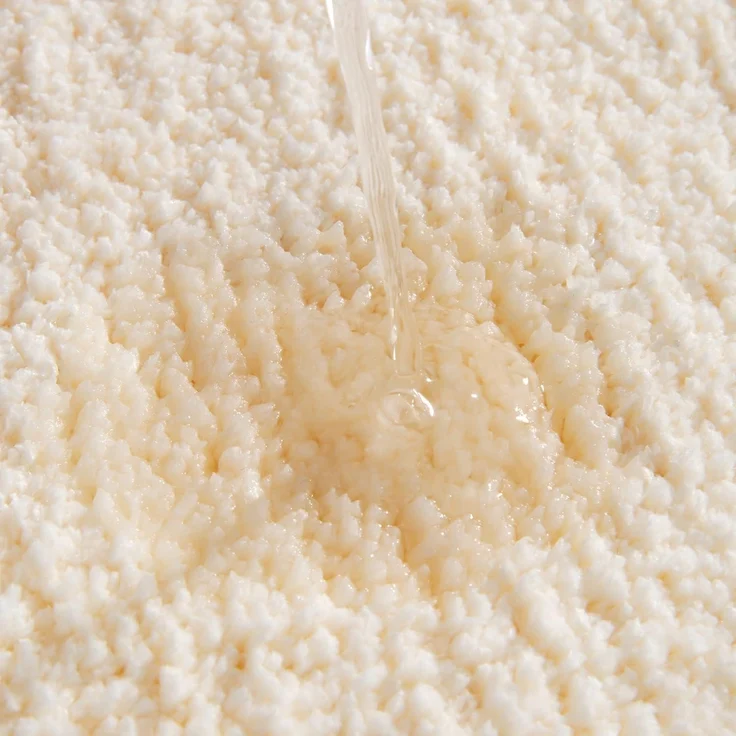 ABC Beigefarbener Badteppich, farbenfrohe Badematte, rutschfest, waschbar, schöne Badematte, weiche Mikrofaser-Duschmatte, saugfähig, 50 x 80 cm – Bild 5