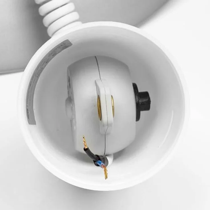 Lindby Hängelampe Nadija, höhenverstellbare Pendelleuchte, grau, 43 cm, E27 – Bild 8