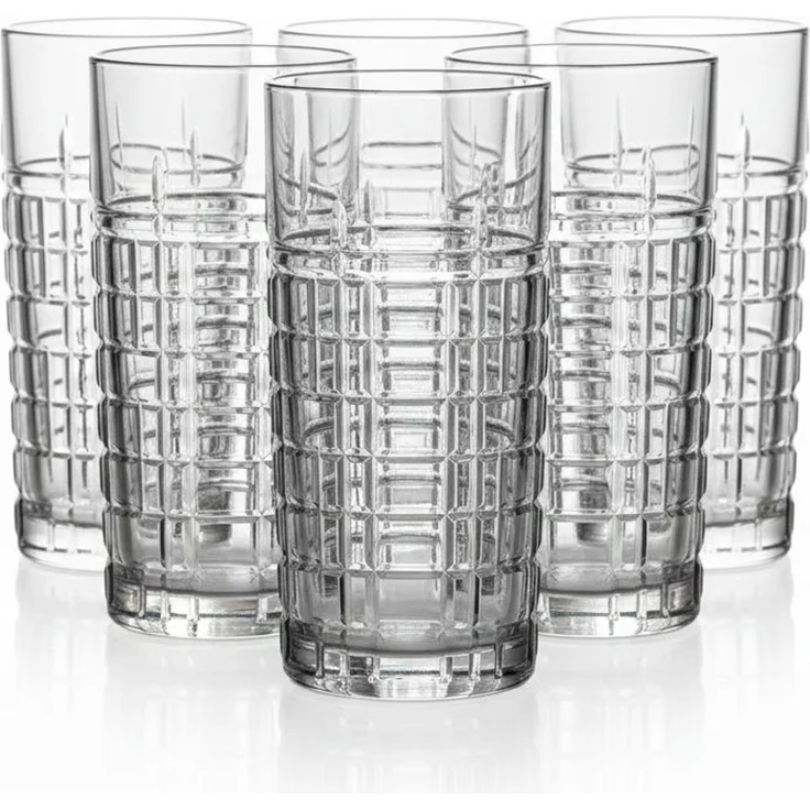 Hermia Concept 'LV-BRT430F' Gläser-Set (6-teilig), Transparent, 8,4 x 8,4 x 9 cm, 325 ml – Bild 2